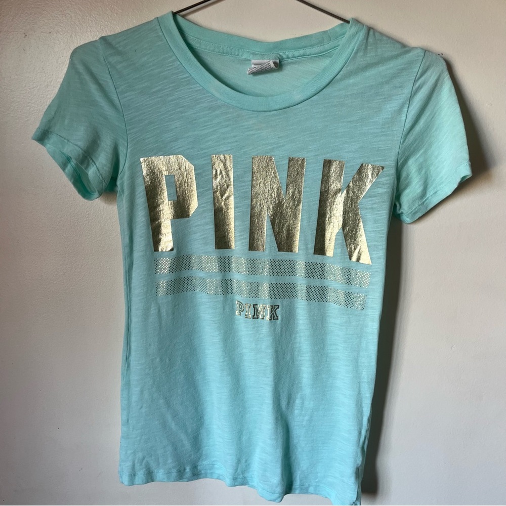 Victoria’s Secret PINK T-Shirt with Gold Lettering